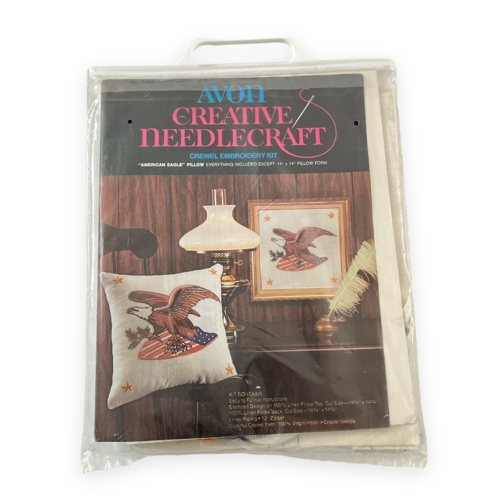 Vintage Eagle 1973 Avon Creative‎ Needle Craft Crewel Embroidery Decorative Kit
